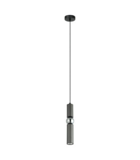 Isidora Pendant Steel, Aluminum Chrome, Black, Gray