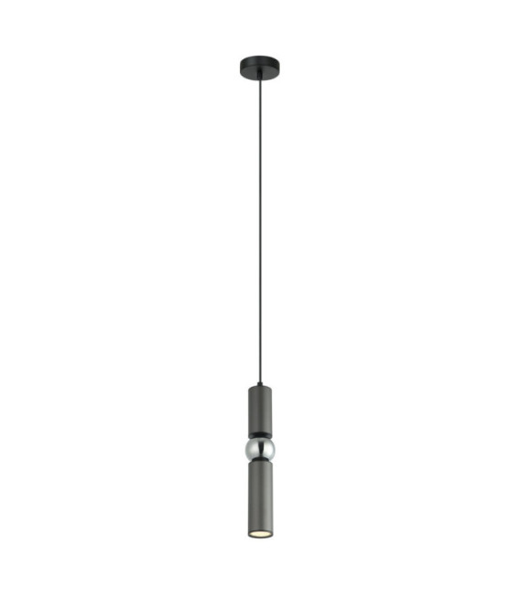 Suspension Isidora Acier,Aluminium Chrome, Noir, Gris
