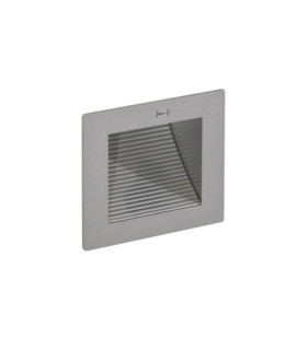 Moderna applique da parete per esterni in alluminio argento
