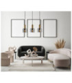 Suspension Santia Verre,Acier Cuivre
