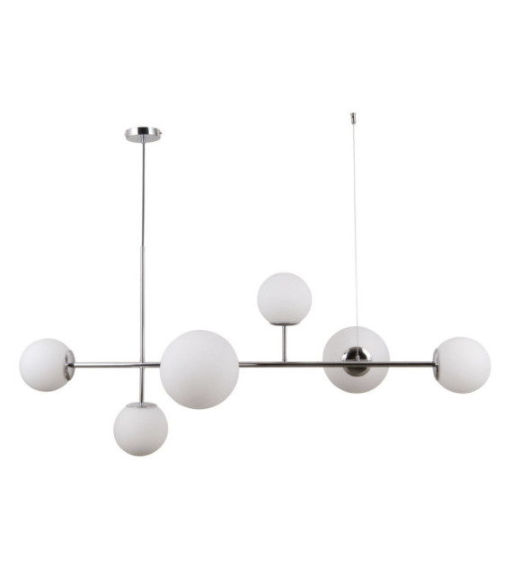Suspension Vailante Verre,acier,aluminium Chrome