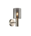 Applique murale Sardo Verre,Acier Nickel satiné