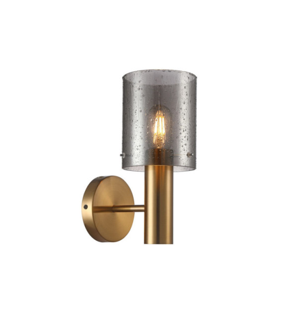 Lampada da parete Sardo Vetro, Acciaio Ottone