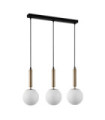Suspension Ravena Verre,Acier Laiton