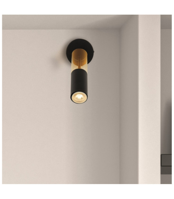 Spot Merrygold Acier doux Ambre, Noir Mat