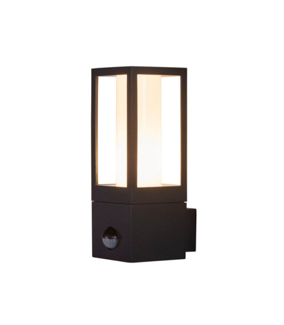 Avenue exterior wall light Aluminum, polycarbonate Black