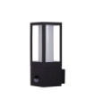Avenue exterior wall light Aluminum, polycarbonate Black