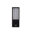 Avenue exterior wall light Aluminum, polycarbonate Black