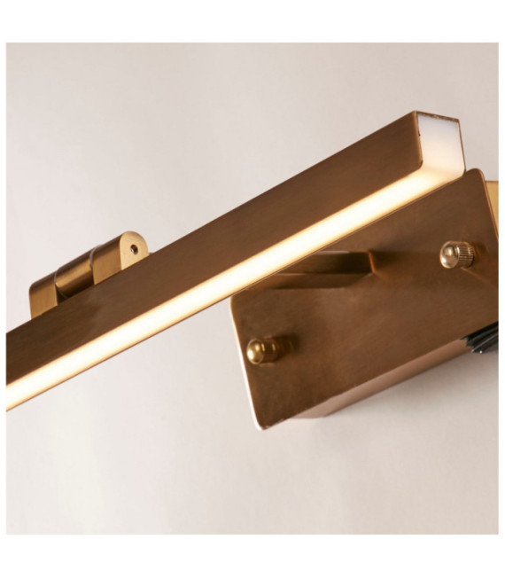 Lampada per quadri Corfu Acciaio dolce, alluminio Ottone