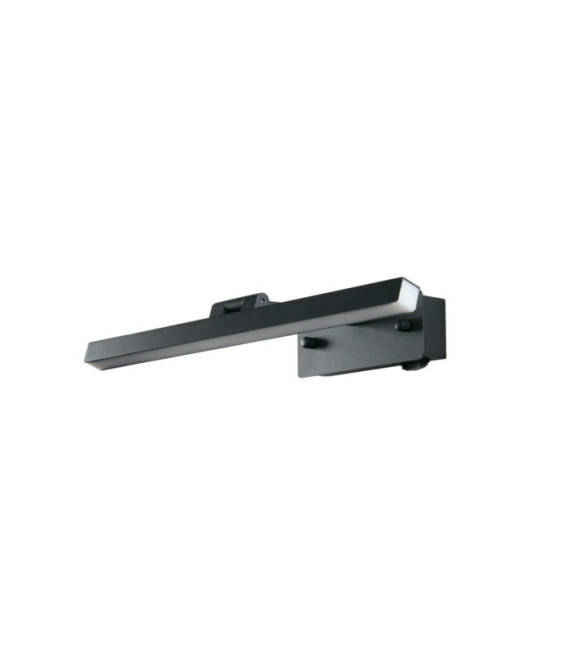 Corfu Bilderleuchte Baustahl, Aluminium Schwarz