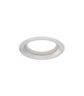 Faretto da incasso Basic Plastica, Alluminio Bianco Opaco