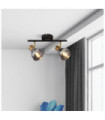 Westminster spotlight Mild steel Black, Satin brass, Smoked
