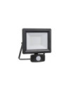 Outdoor Floor Lamp Flood Glass, Metal, Black Aluminum