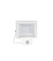 Lampe sur pied extérieur Flood Verre,Métal,Aluminium Blanc