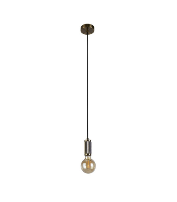 Lampada a sospensione Lampada a sospensione in acciaio dolce, ottone anticato