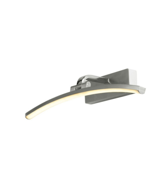 Bilderleuchte Santorini Weichstahl, verchromtes Aluminium, Silber