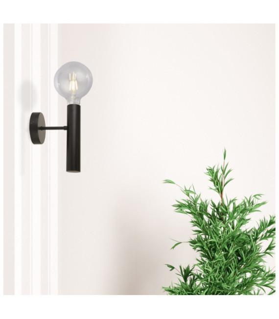Dulwich wall light Mild steel Matt black