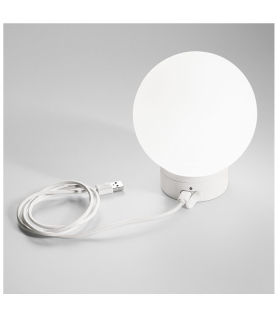 Lampe de table extérieur SUN Verre,Métal Blanc