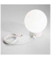 Lampe de table extérieur SUN Verre,Métal Blanc