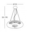 CARLA Pendant Light 5 lights - 4