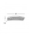 Applique murale design en cristal CARLA chrome 2 ampoules