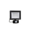 Outdoor Floor Lamp Flood Glass, Metal, Black Aluminum