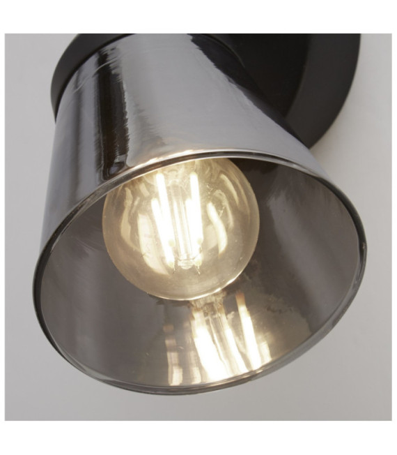 Spot Mega Acier doux Noir mat,Fumé