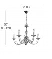 PISANI Chandelier 5 lights - 4