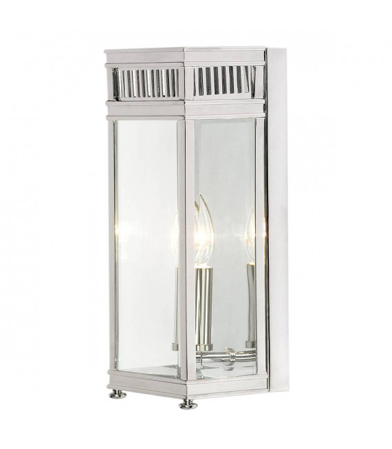 Lampada da parete Holborn, bronzo scuro, piccola