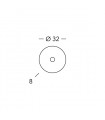 Plafonnier design CENTRO chrome 2 ampoules