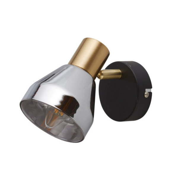 Westminster spotlight Mild steel Black, Satin brass, Smoked