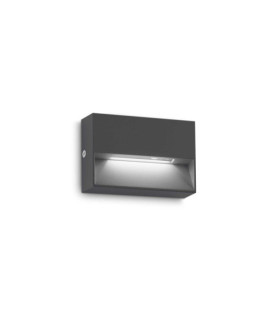 Lampada da parete per esterni Dedra Metal, alluminio Antracite
