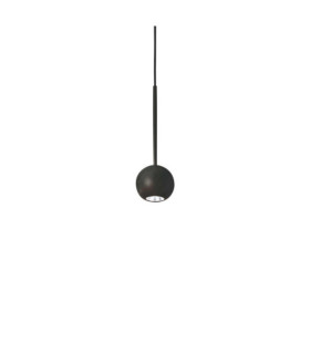 Archimede LED pendant light Metal, Black plastic
