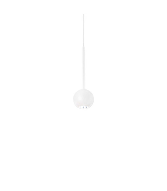 Archimede LED-Pendelleuchte Metall, weißer Kunststoff