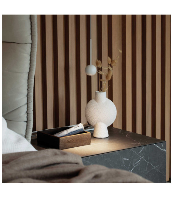 Lampada a sospensione LED Archimede Metallo, Plastica bianca