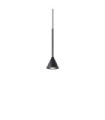 Archimede LED pendant light Metal, Black plastic