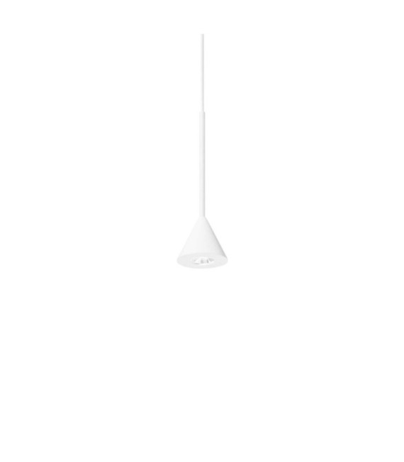 Lampada a sospensione LED Archimede Metallo, Plastica bianca