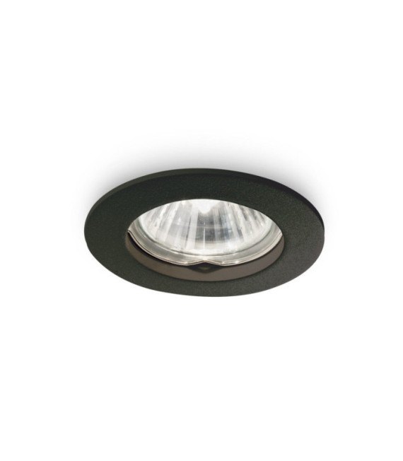Downlight empotrable de metal negro Jazz