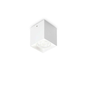 Plafonnier Dot Verre,Métal Blanc