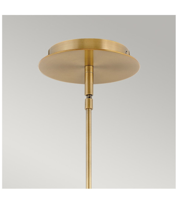Suspension LED Dax Acier Laiton Héritage