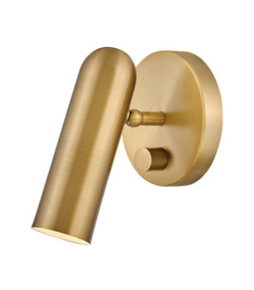 Lampada da lettura Dax Acciaio Ottone Heritage