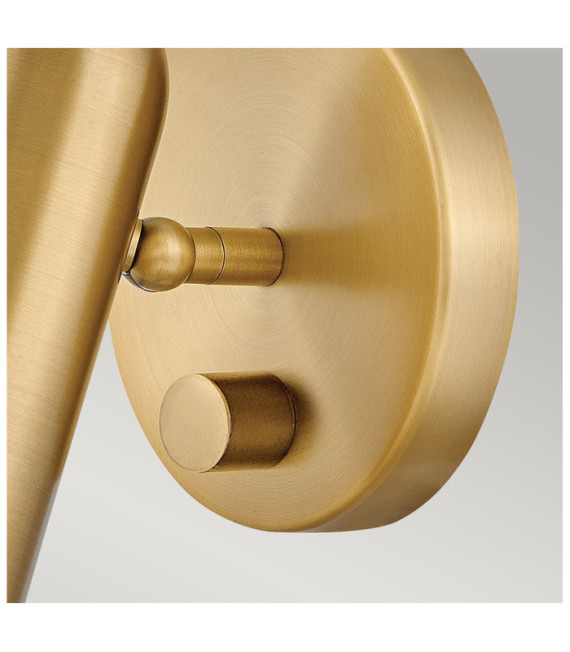 Dax Reading Lamp Steel Brass Heritage