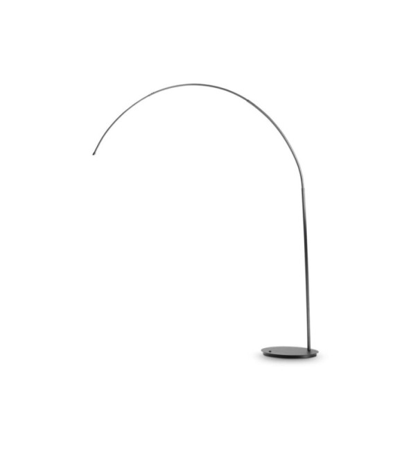Lampada da terra ad arco Dorsale Metal Nero opaco