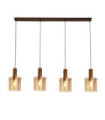 Suspension Sweden Acier doux,verre Brun
