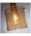 Suspension Sweden Acier doux,verre Brun