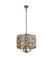 Bijou pendant light Mild steel, glass Antique Brass