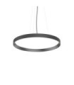 FLY LED pendant light Glass, Metal Matt black