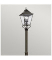 Lampadaire extérieur Galena Verre ensemencé,acier inoxydable,fonte d'aluminium Martre