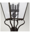 Lampadaire extérieur Galena Verre ensemencé,acier inoxydable,fonte d'aluminium Martre