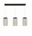 Suspension Circolo Aluminium,acier doux Blanc, sable noir